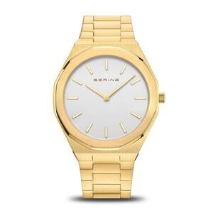 BERING Gold Stainless Steel Dress Men's Watch
